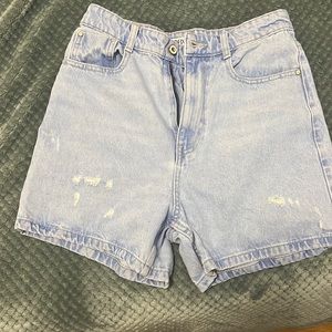 Zara Light Blue Jean Shorts